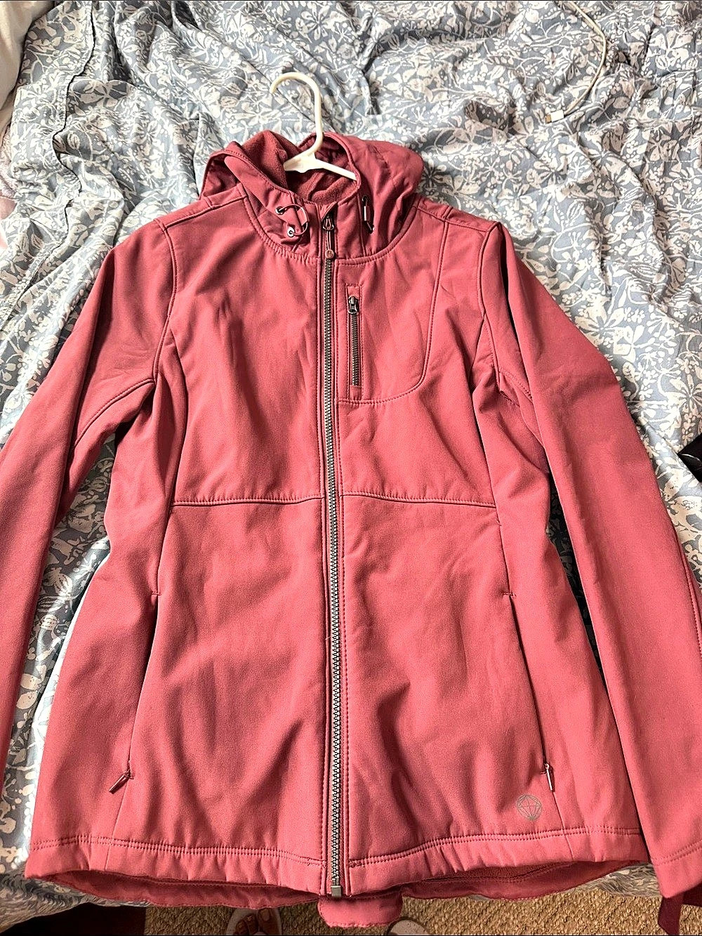 Hooded Jacket in Pink Size Small